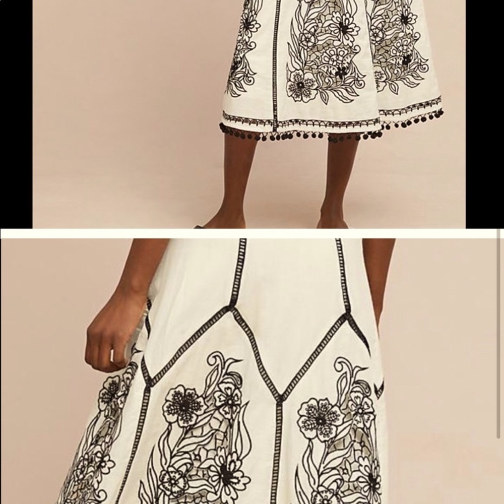 Akemi + Kin Anthropologie black and white skirt - Picture 2 of 8